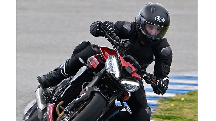A Race Trim Triumph Daytona Stars In One Fast Move For the Ride